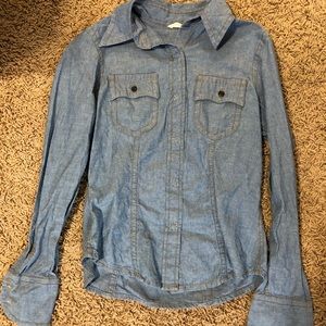 American Eagle denim button down